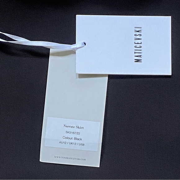 Maticevski Narrate Side Slit Crepe Pencil Skirt NWT - Picture 13 of 15